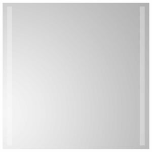 vidaXL LED огледало за баня Прозрачен 60 x 60 cm закалено стъкло