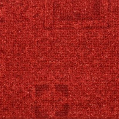vidaXL Самозалепващи стелки за стъпала, 15 бр, червени, 65x21x4 см