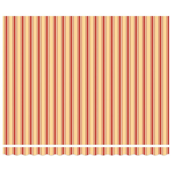 vidaXL Сгъваем навес Жълт и оранжев 400x300 см текстил