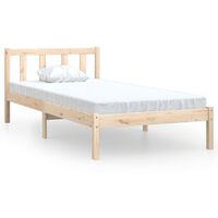 vidaXL Рамка за легло, бор масив, 90х200 см