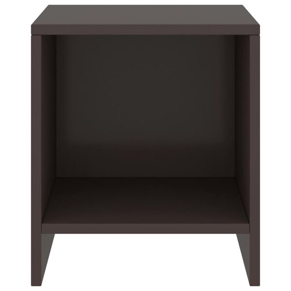 vidaXL Нощни шкафчета, 2 бр, тъмнокафяви, 35x30x40 см, бор масив