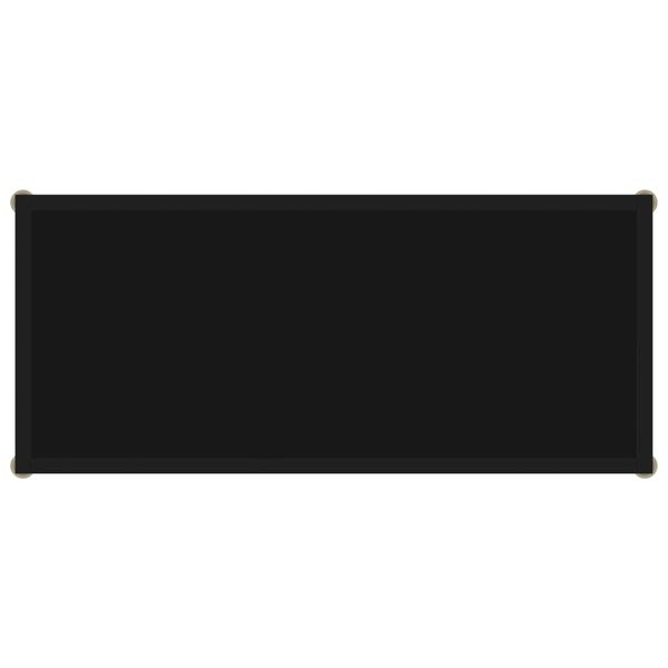 vidaXL Конзолна маса, черна, 80x35x75 cм, закалено стъкло