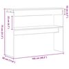 vidaXL Конзолна маса Черния дъб 80 x 30 x 102 см Инженерно дърво