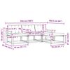 vidaXL Комплект дивани за открито 4 pcs Естествено и черно
