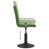 vidaXL Въртящи се трапезни столове, 4 бр, тъмнозелени, кадифе