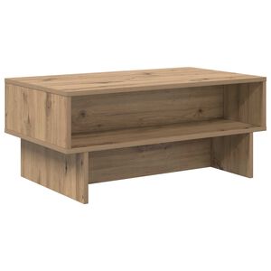 vidaXL Масичка за кафе Дъб 80 x 46 x 35 см Инженерна дървесина