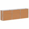 vidaXL Градинска повдигната леха Светло кафяво 240 x 40 x 77 cm