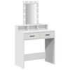 vidaXL Тоалетка Бяло 79 x 41 x 140 см Инженерна дървесина