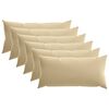 vidaXL Калъфка за възглавница 6 pcs HEERLEN Бежово 40 x 70 cm