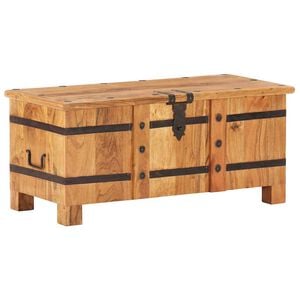 vidaXL Ракла, 90x40x40 см, акациево дърво масив