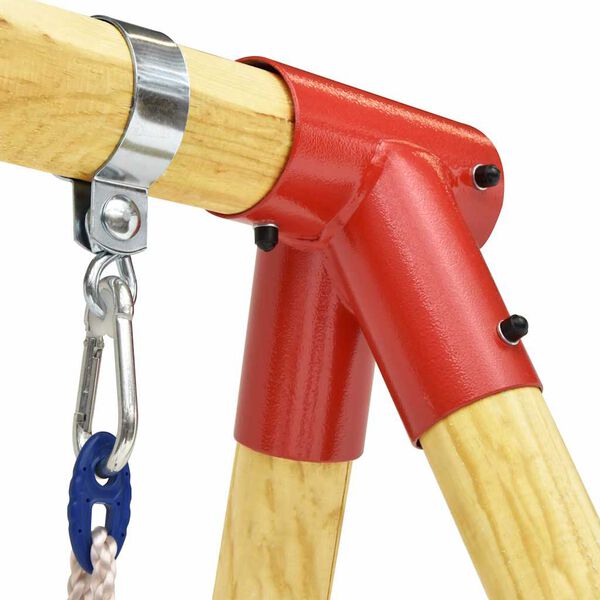 vidaXL Комплект люлки, 230x130x166 см, борово дърво