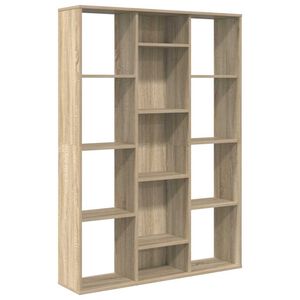 vidaXL Разделител за стая, дъб сонома, 100x24x140 см, инженерно дърво