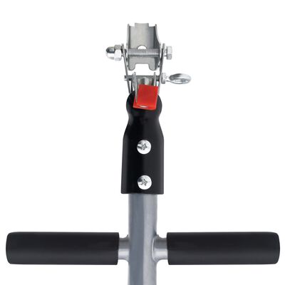 vidaXL Велосипедно ремарке с 50 л сгъваема касетка черно 60 кг