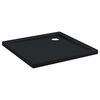 vidaXL Основен трей за душ с точки 80 x 80 x 4 cm ABS Черно