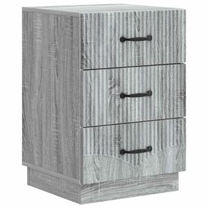 vidaXL Нощен шкаф Сива сонома 43 x 41 x 63,5 см Инженерна дървесина