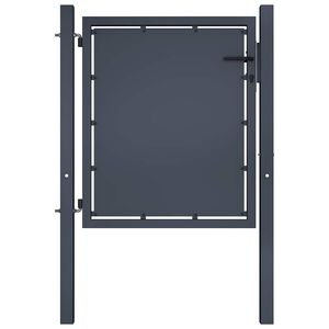 vidaXL Градинска порта от стомана 100x75 см, антрацит