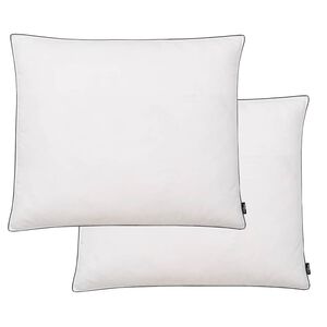 vidaXL Възглавници, 2 бр, пълнеж от пух/пера, леки, 70x60 см, бели