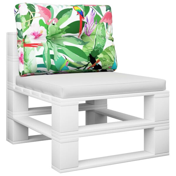 vidaXL Палетна възглавница, многоцветна, 50x40x12 см, текстил