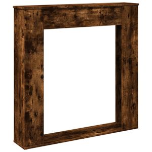 vidaXL Облицовка за камина опушен дъб 100x20x100 см инженерно дърво