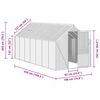 vidaXL Оранжерия с опорна рамка, антрацит, алуминий, 8,17 м&sup2;