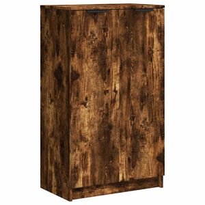 vidaXL Шкаф за обувки, опушен дъб, 59x35x100 см, инженерно дърво
