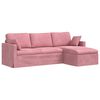 vidaXL Диван Розово 228 x 134 x 80 см Кадифе