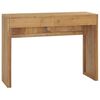 vidaXL Конзолна маса, 100x35x75 cм, тиково дърво масив