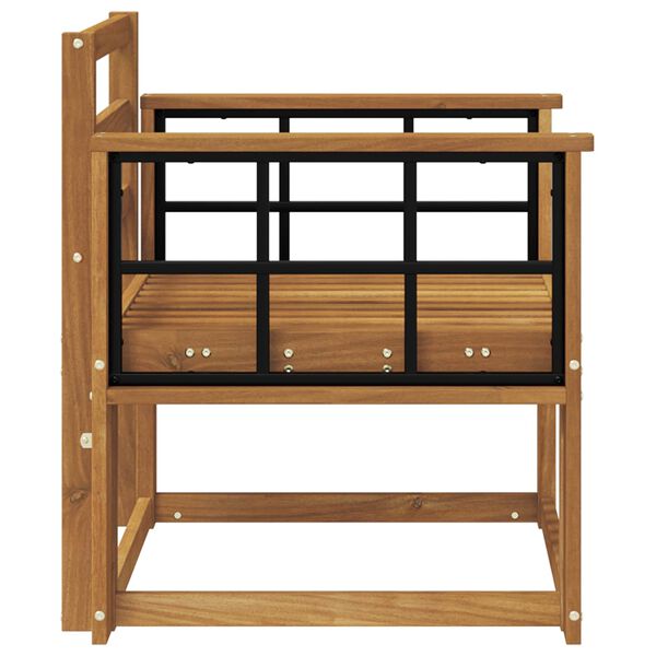 vidaXL Външен диван Солидно акациево дърво Естествен