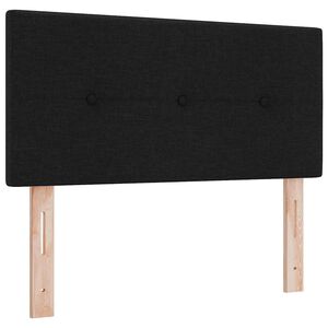 vidaXL Облегалка за глава с таблото Черно 90 cm Изкуствена