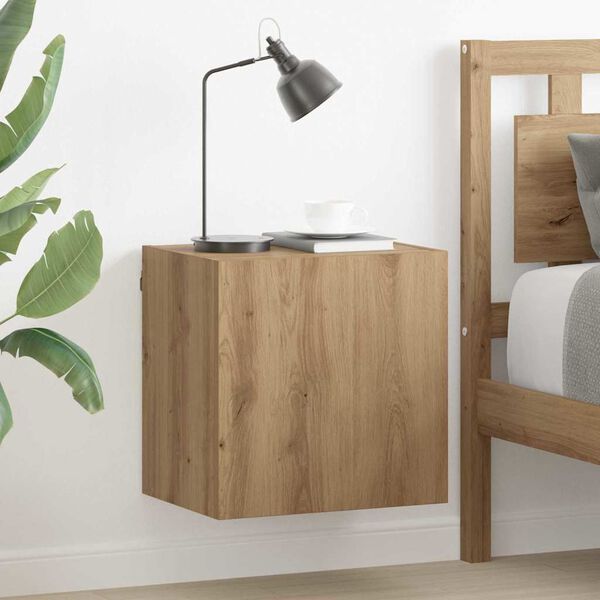 vidaXL TV стенен шкаф Дъб 40,5x30x40см Инженерно дърво