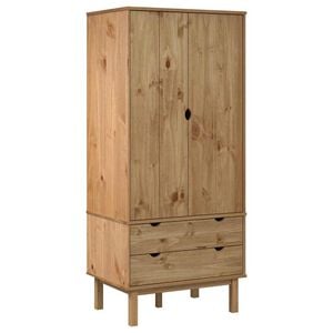 vidaXL Гардероб OTTA, 76,5x53x172 см, борово дърво масив