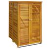 vidaXL Единичен навес за кофа за смет, 70x89x117 см, масивна акация