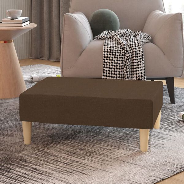 vidaXL Табуретка, кафява, 78x56x32 см, текстил