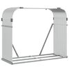 vidaXL Поставка за дърва, сребрист, 120x45x100 см, поцинкована стомана