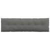 vidaXL Възглавница за гръб Тъмен сив 180 x 50 см Микрофибърна тъкан