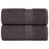 vidaXL Кърпи за баня FROGN 2 бр. Антрацит 15x21 см 360 г/м&sup2;