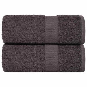 vidaXL Кърпи за баня FROGN 2 бр. Антрацит 15x21 см 360 г/м&sup2;