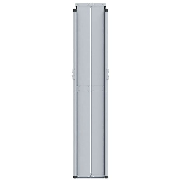 vidaXL Прибираща се странична тента, кафява, 220x1200 см