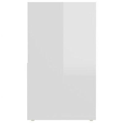 vidaXL ТВ шкаф, бял гланц, 149x30x52 см, ПДЧ
