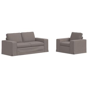 vidaXL Комплект дивани 2 pcs Таупе 182 x 80 x 82 см текстил
