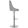 vidaXL Бар табуретки, 2 бр, светлосиви, текстил