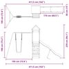 vidaXL Комбинирано детско съоръжение, масивна дугласка дървесина