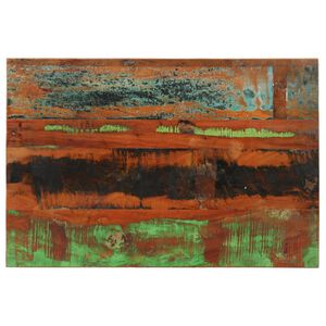 vidaXL Правоъгълен плот за маса, 60x90 см, 15-16 мм, регенериран масив