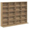 vidaXL Кабинет за CD 2 бр. Дъб артизан 65 x 23,5 x 97,5 см