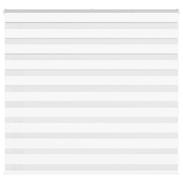 vidaXL Зеброва щора бял 160x100 см ширина на плата 155,9 см полиестер