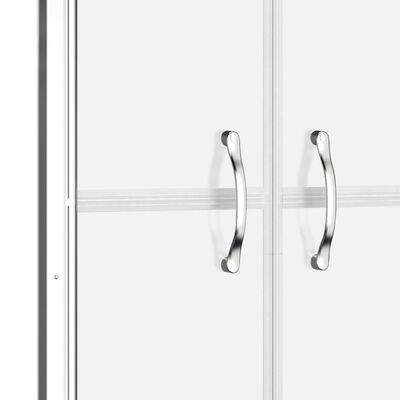 vidaXL Врата за душ, полуматирано ESG стъкло, 76x190 см