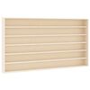 vidaXL Дървена колекционерска витрина с 6 рафта 100x9x55 см
