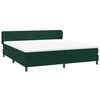 vidaXL Box Spring легло с матраци Тъмно зелено 200x210 cm кадифе