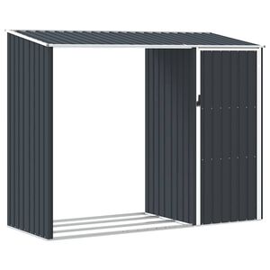 vidaXL Градински навес антрацит 245x98x159 см поцинкована стомана
