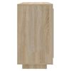 vidaXL Сайдборд, дъб сонома, 80x40x75 см, инженерно дърво